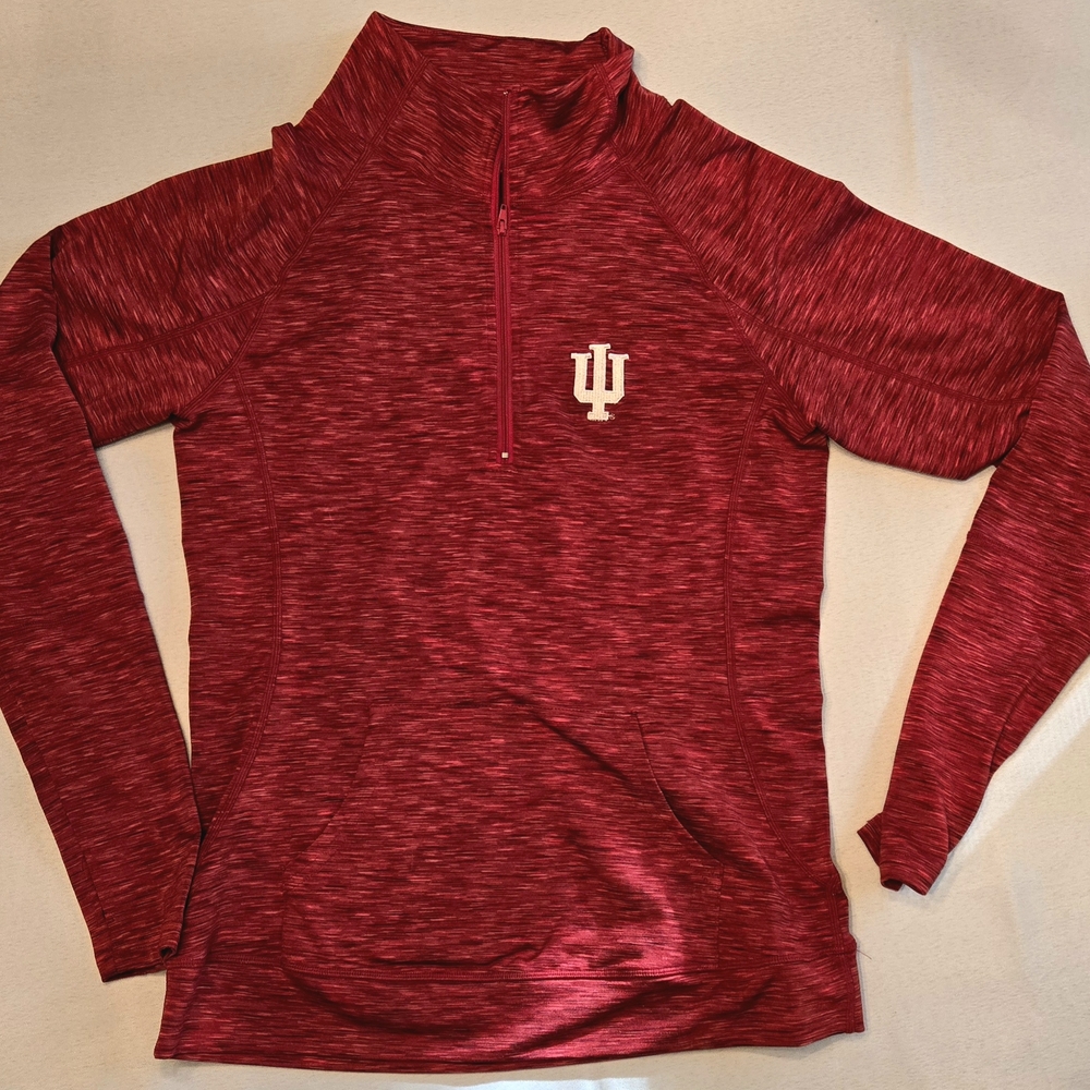 Indiana University Red Quarter-Zip Pullover